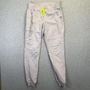 Figs Technical Collections Women's Small Tall Beige Ankle Length Joggers Scrubs
